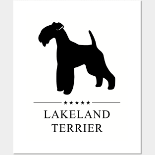 Lakeland Terrier Black Silhouette Posters and Art